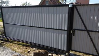 Купить сваи для ворот в Елец. Заказать ворота на сваях под ключ от 22164 руб