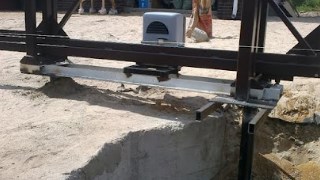 Купить сваи для ворот в Елец. Заказать ворота на сваях под ключ от 22164 руб